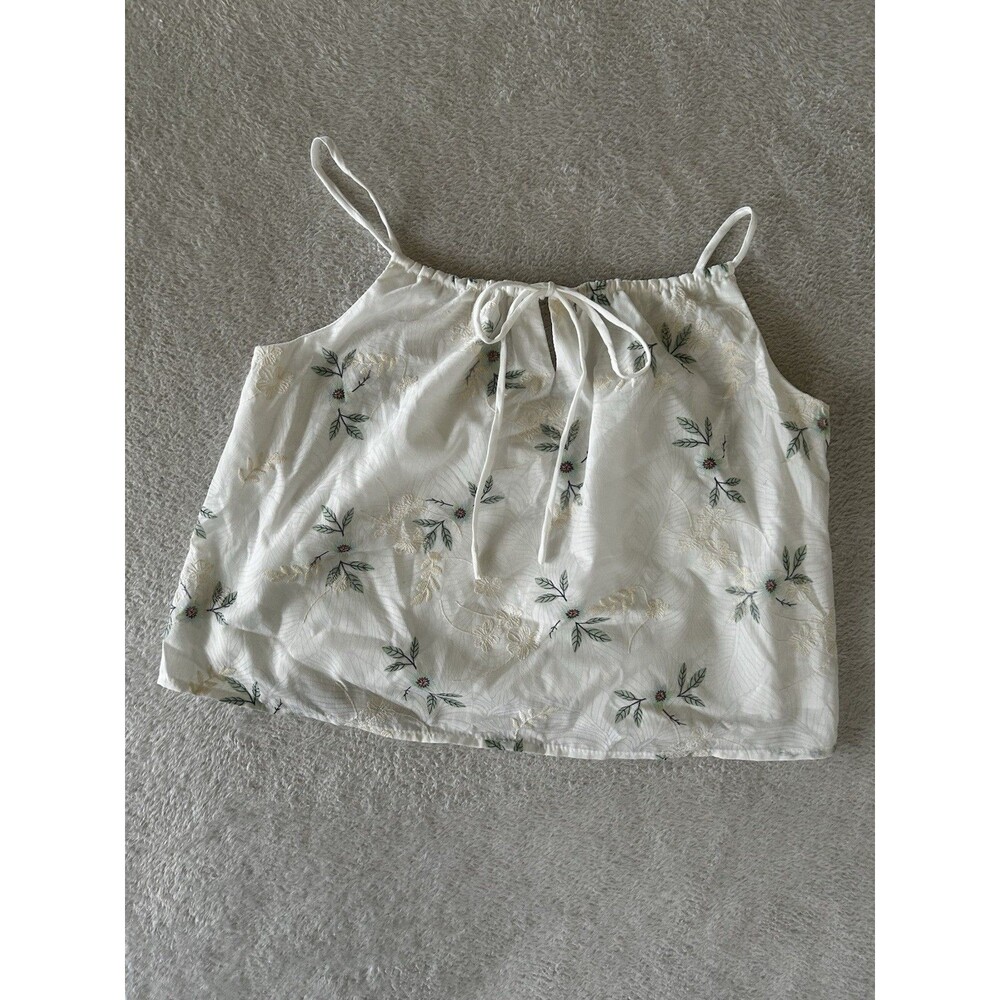 Kirious Los Angeles 2 Piece Shirts And Top Set Floral Embroidered Size Small - Picture 3 of 16